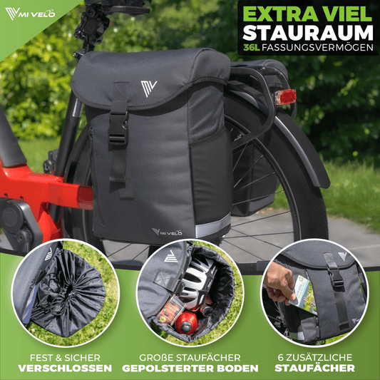 Fahrrad-Doppeltasche 36L