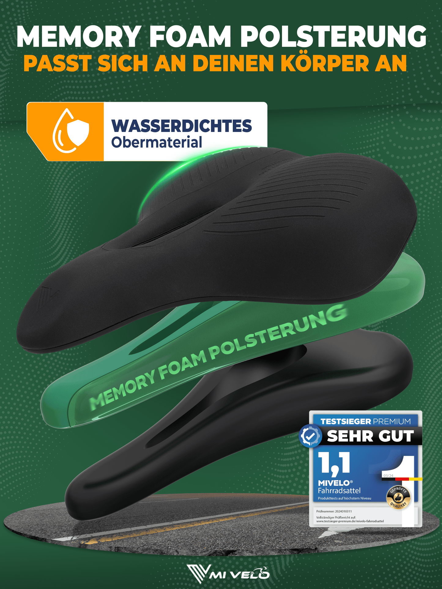 Ergonomischer Fahrradsattel