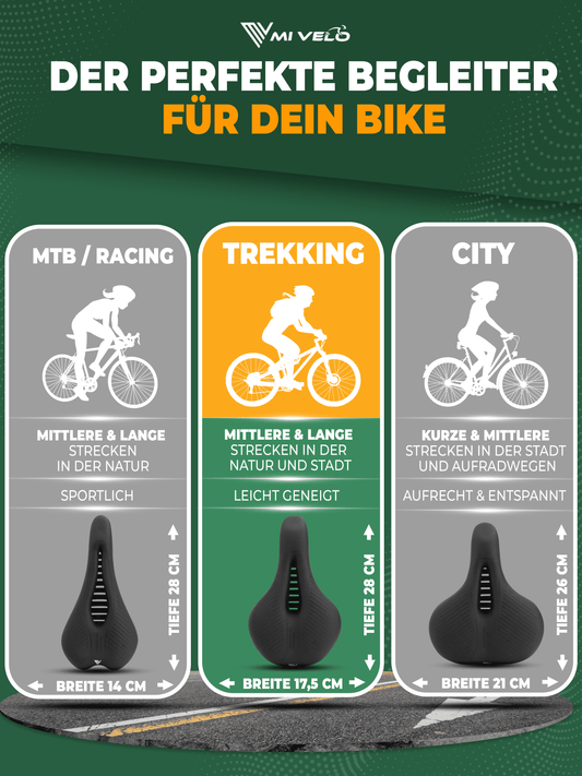 Bequemer Fahrradsattel Trekking