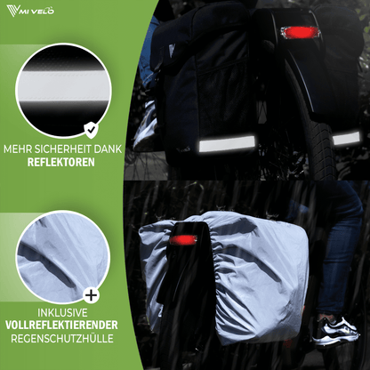 Fahrrad-Doppeltasche 36L
