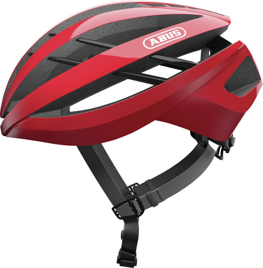 ABUS Fahrradhelm Aventor Racing Red - Größe M - MabeaMobility