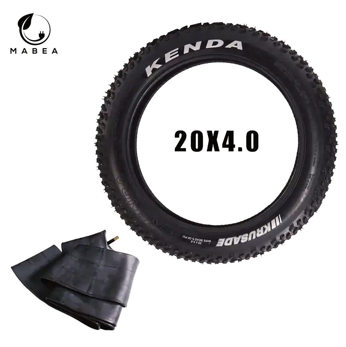Kenda Krusade 20x4.0 Fatbike Reifen mit oder ohne Schlauch, Fat Bike Mantel - MabeaMobility