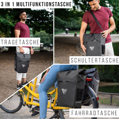2in1 Fahrradtasche 25L wasserdicht