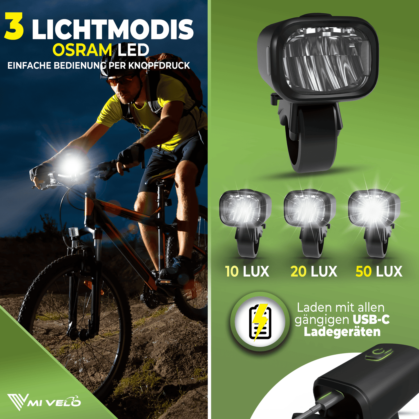 Fahrradlampen Set SPARK PRO