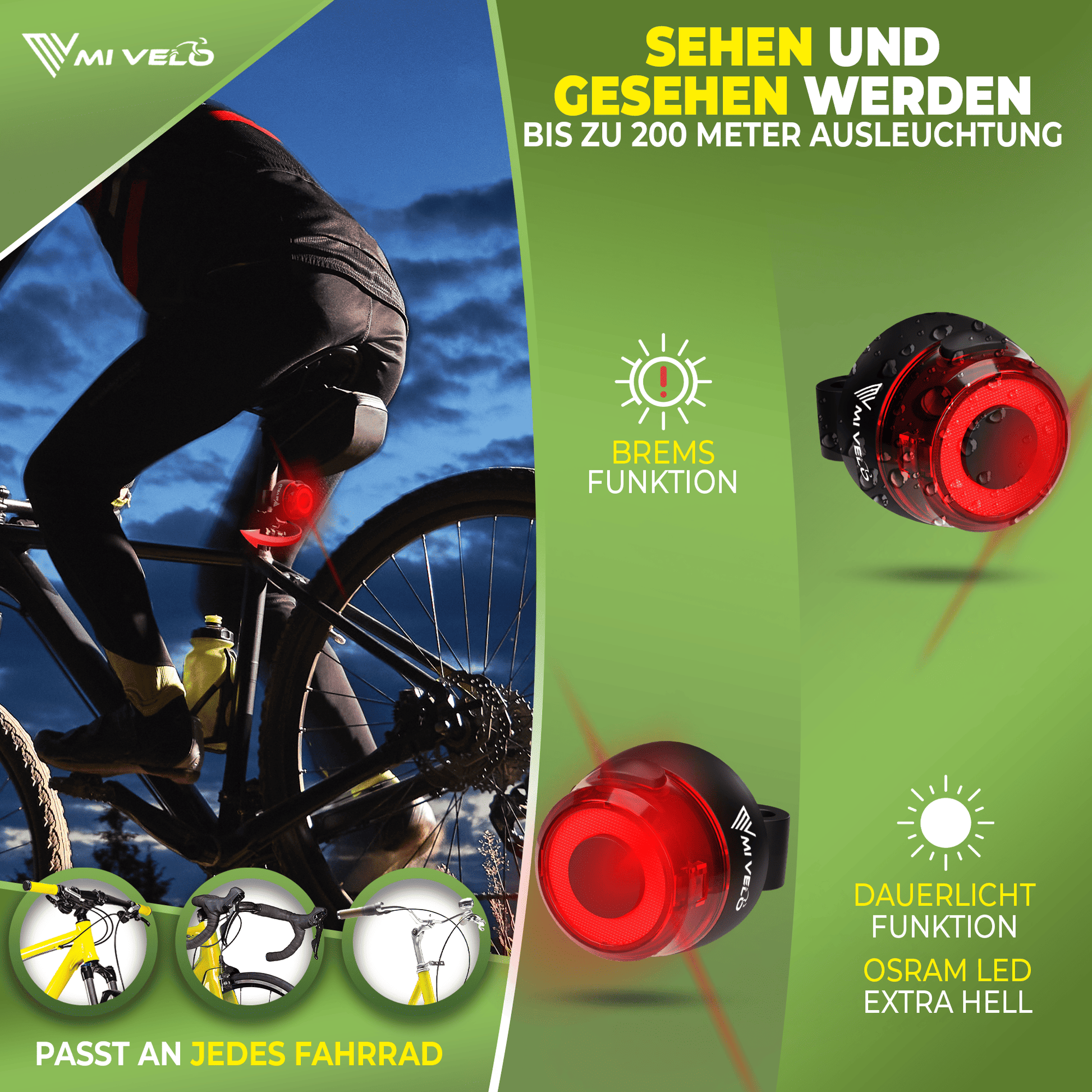 Fahrradlampen Set SPARK PRO
