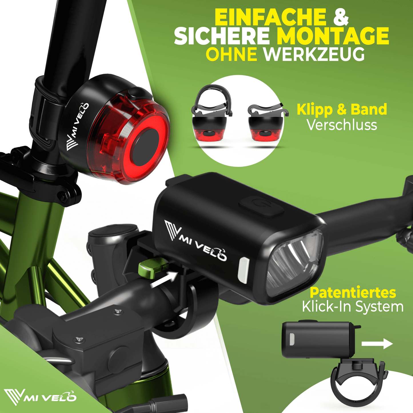 Fahrradlampen Set SPARK PRO
