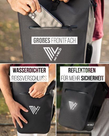 2in1 Fahrradtasche 25L wasserdicht