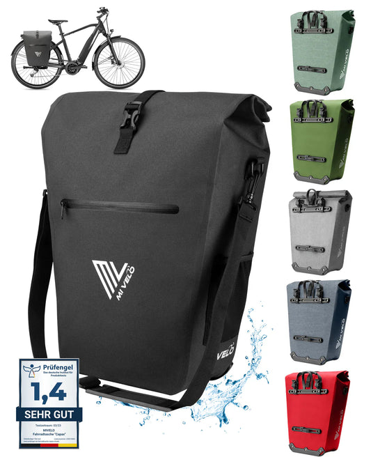 Mivelo Fahrradtasche 2in1 "CAPAX" 25L wasserdicht