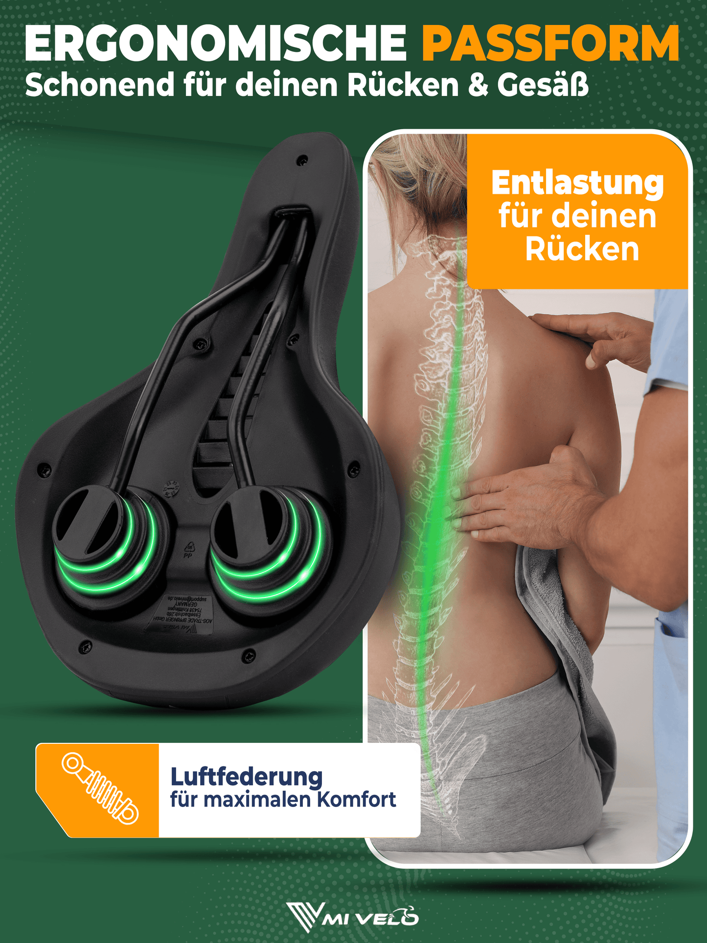 Bequemer Fahrradsattel Trekking