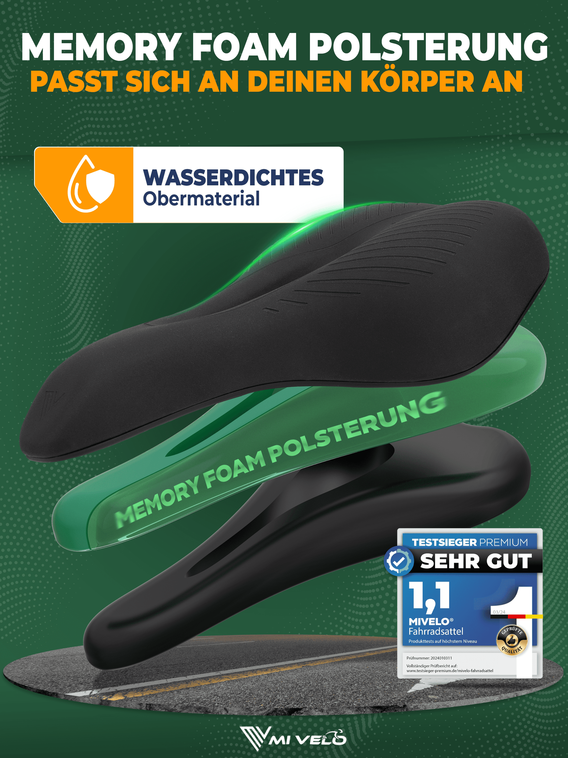 Bequemer Fahrradsattel Trekking