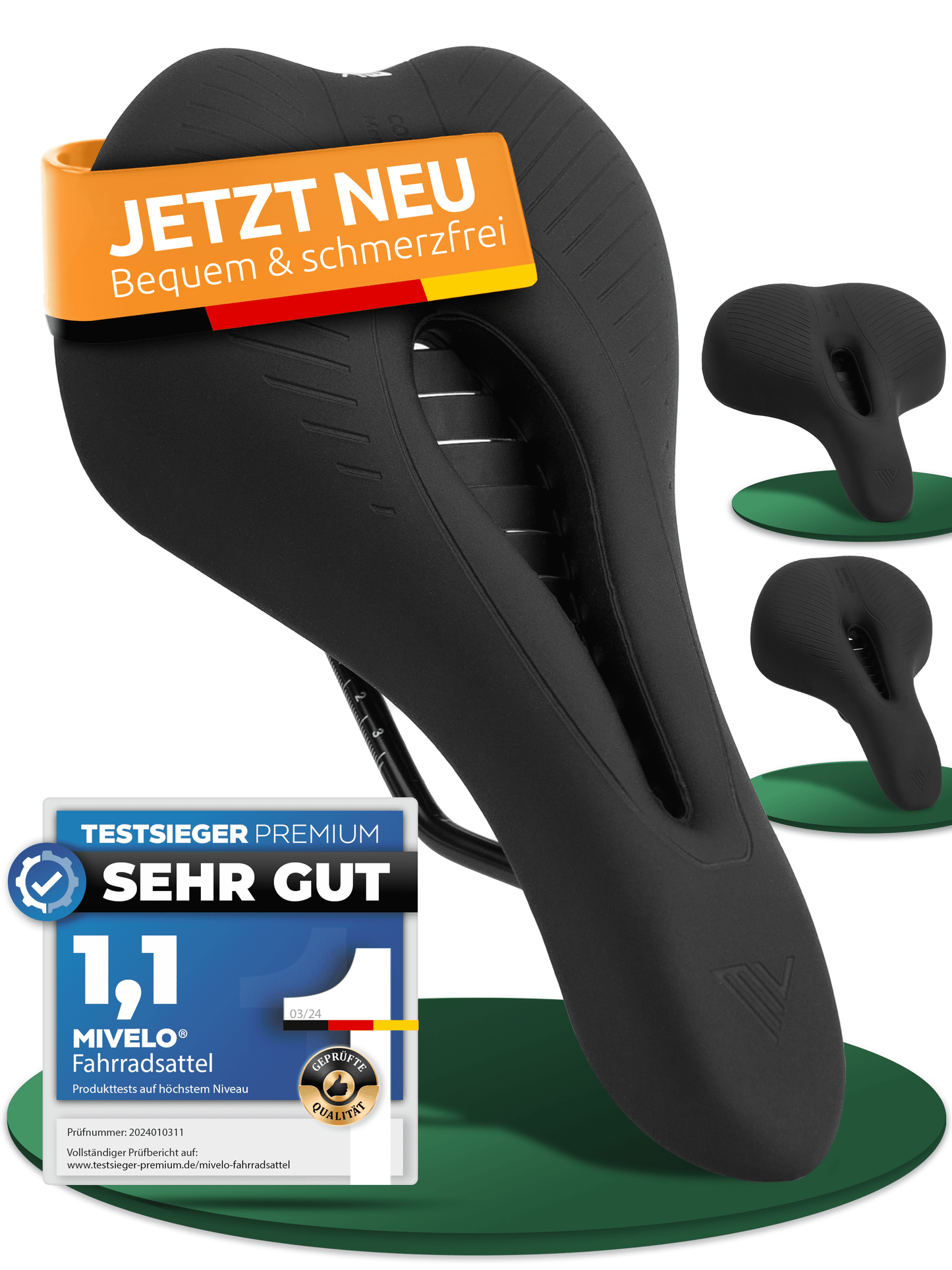 Bequemer Fahrradsattel MTB